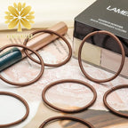 Brown Hair Ties, Ponytail Holders No Damage For Women, Elastic Hair Bands For Thin and Thick Hair (100 PCS)