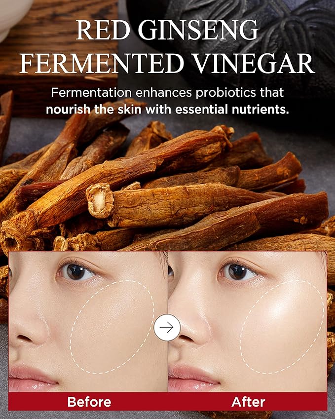 Bonyongo Red Ginseng Vinegar Eye Cream – Anti Aging Eye Treatment Cream for Youthful Radiant Skin - Wrinkle Improvement with Fermented Red Ginseng - Korean Skincare, 1.01oz.