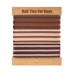 EasYoung Braided Mens Hair Ties For Men, For Buns Curly Thick Dense Hair Elastic Hair Ties For Guys, No damage No Crease Breakage, 9 Count (Pack of 1)