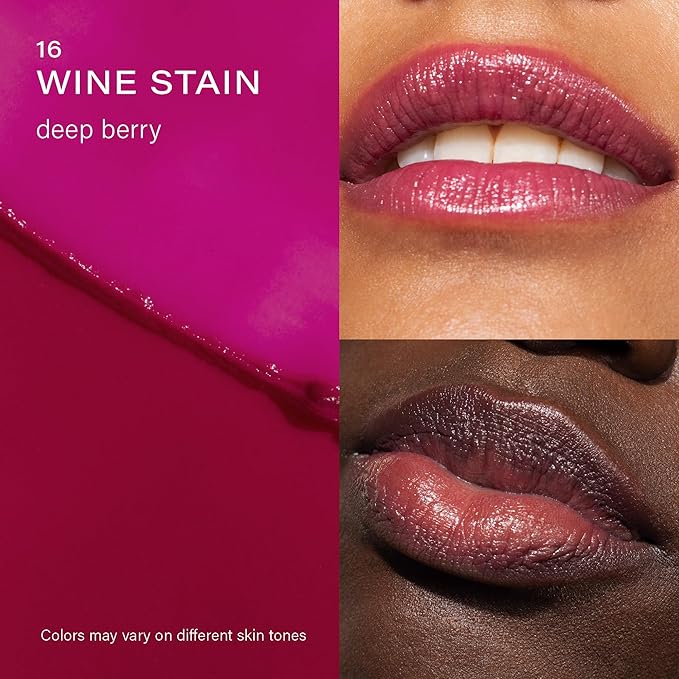 Melixir Vegan Lip Butter (12 Colors), Hydrating Tinted Lip Balm Stick, Bee-Free, Petrolatum-Free, Plant-Based, Moisturizes Dry & Chapped Lips With Shea Butter, Sheer, Natural Finish - #16 Wine Stain