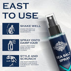 Sea Salt Spray for Men, Valentines Day Gifts for Him, Travel and Beach Vacation Essentials, Travel Size Beachy Hair Texturizing Hairspray, Surf Spray Adds Instant Volume, Men Gift, 3.4 Oz