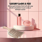 Earth & I Rosegold Hair Brushes for Women, Pink Hairbrush, Rose Gold Women Hair Brush, Kids Hairbrush, Brushes and Combs, Detangling and Styling (Vented)