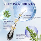 5% Minoxidil Hair Growth for Men and Women: 4-Pack Extra Strength Minoxidil Hair Loss Treatment Serum with Rosemary for Faster Stronger Thicker Hair Growth - 240 ML