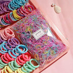 Colour Hair Accessories, Hair Ties, Scrunchies For Girls Women, Ponytail Holders, Traceless Hair Ropes Set For Baby and Kids