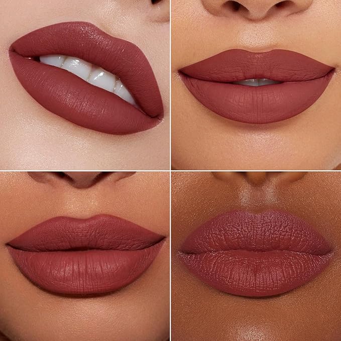 MAKI YIKA Brown Nude Lipstick for Women Color Stay Long Lasting Lipsticks, No Smudge Matte Liquid Lipstick Transferproof Waterproof Lip Stick, DINNER TIME
