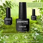 JODSONE 60 PCS Gel Nail Polish Kit with U V Light 55 Colors Gel Polish Base Top Coat Manicure Gifts