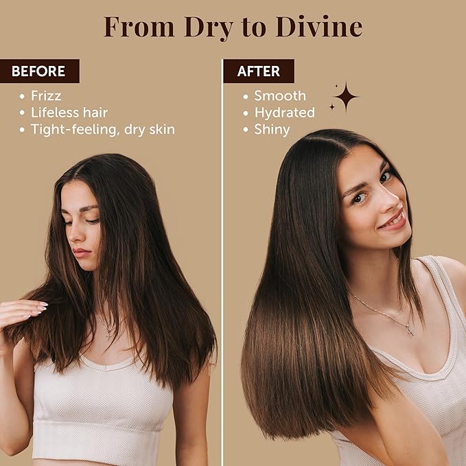 Dubai Premium Elixir - Moroccan Argan Oil for Hair & Skin - Lightweight Hair Oil for Dry Hair - Hydrating Body Serum - Boosts Shine, Smooths Frizz, Moisturizes Skin - 100 mL (3.38 Fl Oz)