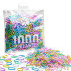 1000PCS Hair Rubber Bands(rainbow)