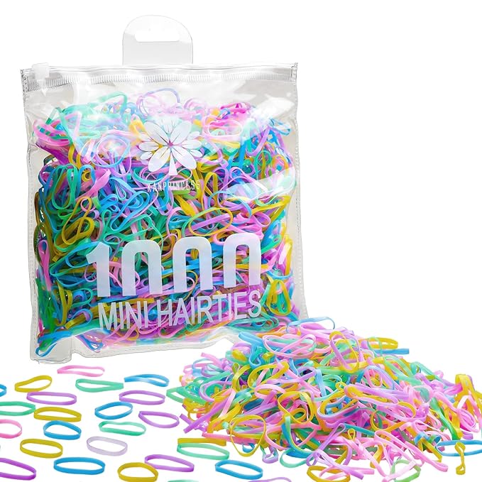 1000PCS Hair Rubber Bands(rainbow)