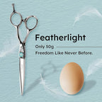 6" Professional Hair Scissors – Barber Shears Made with Premium VG10 Steel, Lightweight, Razor-Sharp, Handcrafted with Ergonomic Handle and Convex Blade, Also Great for Home Use | K9 Shears