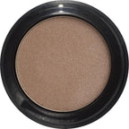Brown Silver Shimmering Metallic Chocolate Brown Dark Bronze Pressed Powder Single Vegan Eyeshadow; Talc, Paraben & Cruelty Free