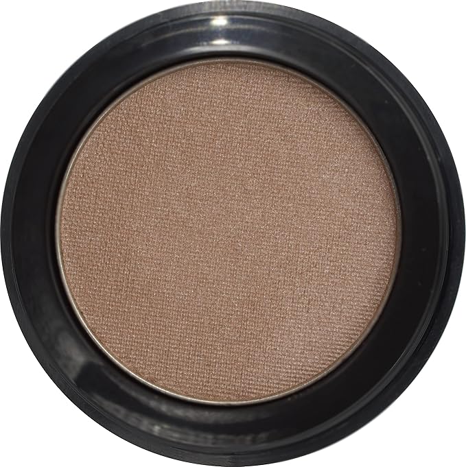 Brown Silver Shimmering Metallic Chocolate Brown Dark Bronze Pressed Powder Single Vegan Eyeshadow; Talc, Paraben & Cruelty Free