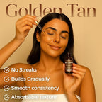 Hydrating Self Tanning Drops – LIGHT/MEDIUM – Face & Body Tint with DHA, Hyaluronic Acid, Squalane & Niacinamide – Natural-Looking Tan – MYSTERE BEAUTE – 1 fl oz