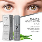 Zocular ZocuFoam Eyelid Cleanser - Foaming Eyelid Scrub - Natural pH Balanced Solution - 1.7 FL OZ (50mL)