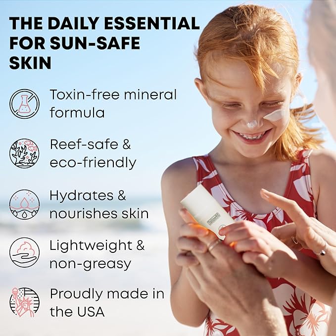 Tallow Sunscreen SPF 25 with Non Nano Zinc Oxide – Natural Mineral Sun Protection with Red Raspberry, Coconut Oil & Vit E – Reef Safe, Non Toxic & Moisturizing Sunblock for Face & Body – 3.4 oz