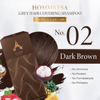 Grey Hair Covering Shampoo (6 Packet) – Premium 3-in-1 Hair Dye Shampoo For Grey Hair (Dark Brown)