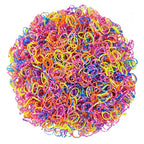 3200 Pcs Elastic Rubber Bands Small Hair Ties Hair Rubber Mini Hair Bands Hair Elastics Tiny Soft Holder Ponytails for Girls (Multicolor with dots)