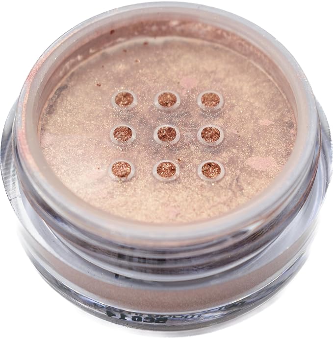 Adobe Glaze Copper Bronze Light Red Pink Loose Eyeshadow Powder Pigment, Single Glitter Mineral Dust Jar Pot, Vegan, Talc & Paraben Free, No Animal Testing & Cruelty Free