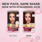 L'Oreal Paris Excellence Crème Permanent Hair Dye, Triple Care Hair Color with Pro-Keratine Complex for 100% Gray Hair Coverage, 4RM Dark Mahogany Red, 1 Kit