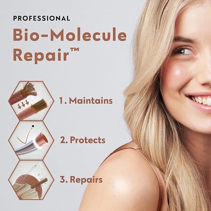 FOUR REASONS Bio-Molecule Repair Hydrating Serum – Bond Repair & Anti-Frizz Serum for Frizzy, Dry, or Damaged Hair – Lightweight Hair Oil with Heat Protectant – Vegan & Cruelty Free, 3.4 Fl Oz