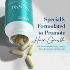 IVL - SeaNu Hair Vitamins Supplements - Hair Strength, Strand Thickness, Hair Growth - with Biotin, Vitamin B3, Zinc, Saw Palmetto Berry Extract, Green Lipped Mussel - Vitamin Hair Growth (3 Pack)