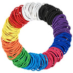 Expressions 216-Piece Hair Ties, 4mm Bright Colors Value Pack, No Metal Ponytail Holders For Thick, Curly, and All Hair Types