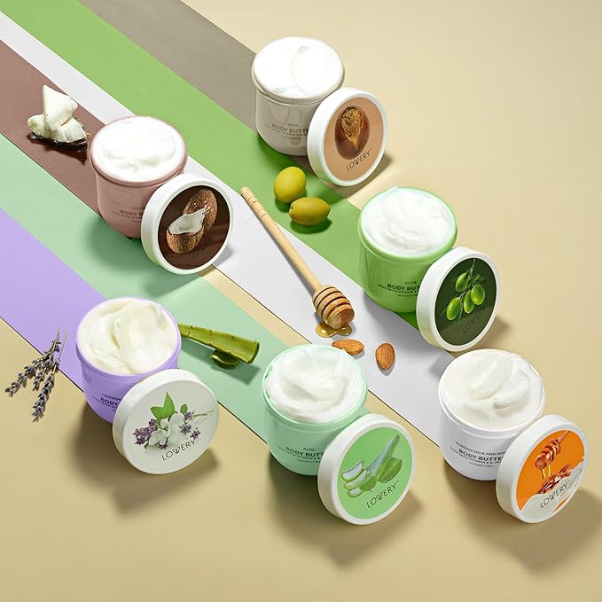 Christmas Gifts for Women - Whipped Body Butter Scented Body Lotion Set 36oz - Skincare Gift Set Self Care Gifts for Women, Shea Butter Lotion Moisturizing Cream, Mom, Grandma Gift Box