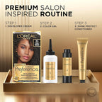 L'Oreal Paris Superior Preference Luminous Fade-Defying Permanent Hair Color, Hair Dye For Up to 9 Weeks of Radiance, Light Silver Blonde 8S, 1 Hair Dye Kit