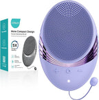 COSLUS Facial Cleansing Brush Face Scrubber : Silicone Waterproof Rechargeable Face Wash Brush, 5 Cleansing Modes, Electric Deep Cleaning for Men & Women, Removing Blackhead, Exfoliating, Massaging