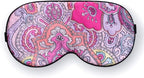 100% Pure Silk Eye Mask Sleep Eye Mask Eye Cover Eyeshade Sleeping Eye Mask Printed Colors (#12)