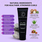 Controlled Chaos, As Seen on Shark Tank Curl Defining Cream for All Hair Types to Add Smoothness and Control Curly, Sulfate-Free Curl Cream (3oz)