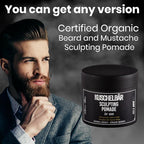 KUSCHELBAR Matte Hair Pomade for Men | Medium Hold | Matte Finish | Hair Wax with Kaolin Clay & Beeswax | Natural Look | Botanical Extracts | Nourishing, Non-Greasy Styling | 3,38 fl.oz.