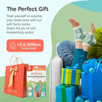 ZenToes Moisturizing Socks for Cracked Heel Treatment, Vitamin E, Olive Oil and Jojoba Oil Heel Socks, Stocking Stuffers for Women, Spa Self Care Gifts for Women (Green Gingham & Multi Plaid, Regular)