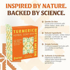 Turmeric, Tea Tree & Ginger Soap Bar (Pack of 3) – 2-in-1 Cleansing & Refreshing, Cold Process Handmade Bar with Essential Oils, Gentle Body Soap for Daily Use