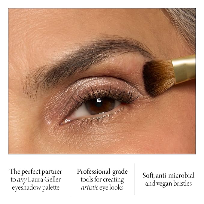 LAURA GELLER NEW YORK Shadow Skills 4-Piece Brush Set - Essential Eyeshadow Brushes - Pack of 4