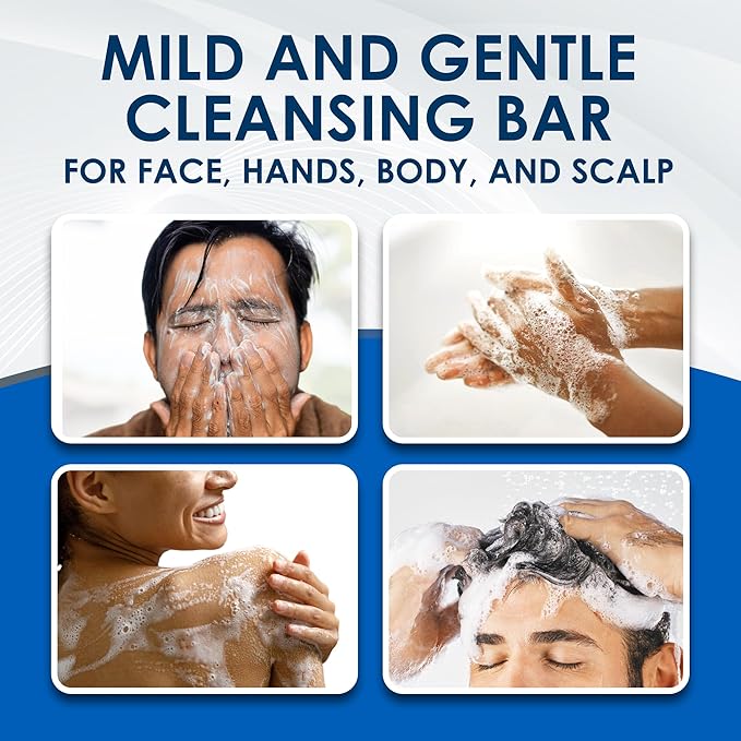 Vanicream Z Bar, Seborrheic Dermatitis & Anti-Dandruff Medicated Bar, 3.5 Oz, Formulated without Common Irritants for Sensitive Skin, 2% Pyrithione Zinc Helps Relieve Itching, Redness & Flaking