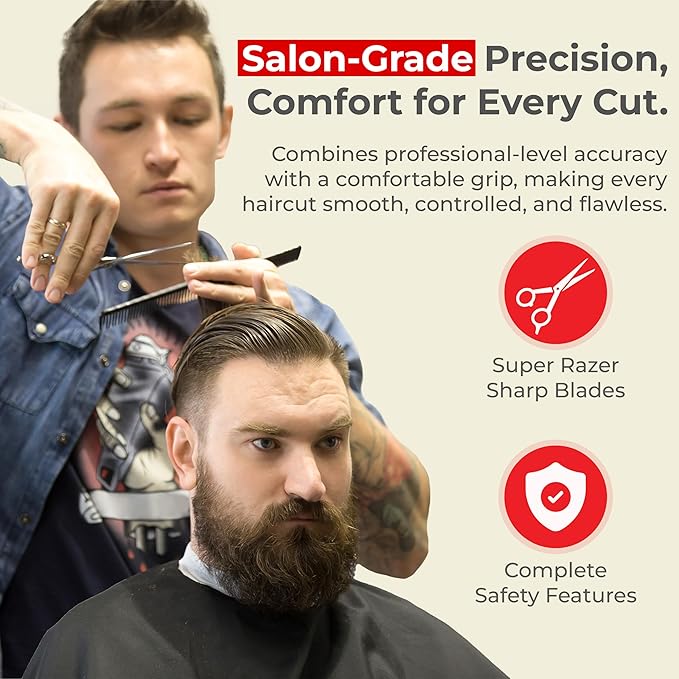 Suvorna 5.5″ Professional Hair Cutting Scissors - Razor Edge Barber Scissors for Hair Cutting - 5.5" Japanese Steel Hair Cutting Shears for Professionals and Homeuse - Hair Shears for Women & Men