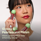 MIXIK Plumping Lip Ampoule, Hydrating Lip Gloss Plumping Ampoule made with Shea Butter & Argan Kernel Oil leaving Lips Plump, Smooth and Glossy, promotes Vibrant High-Gloss Plump Lips (Red Plump)