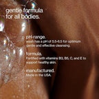 Maude Wash pH Balanced Unscented Shower Gel & Bubble Bath - Moisturizing Body Wash with Vitamin C - Full Body Skin Care Products & Bathtub Accessories - No.0 Fragrance Free (12 oz)