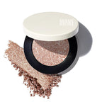 MAKE Beauty Multi-Chromatic Eye Shadow. Metal Reflecting Luminous Foil Finish Creamy, Buildable, Dimensional Long-wear, Crease-proof Powder Eyeshadow, Multichrome Shade - Glaze, Light Champagne
