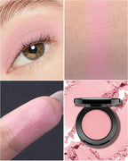 Single Pink Eyeshadow Matte Handmade Pressed Eyeshadow Palette Long Lasting With No Creasing Pigmented Pink Eye Shadow- 1Pink