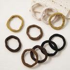10 Pcs No Damage Hair Ties Thick Hair Elastic Rubber Bands Hair Accessories Scrunchies Seamless for Women
