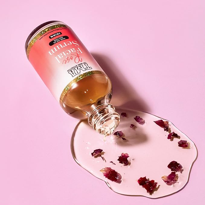 The Mane Attraction Rose Facial Serum – 2oz | Hydrating Rosehip Oil for Face | Brightening Oil for Dry Skin, Hyperpigmentation, Acne & Sensitive Skin | Plant-Based, Fragrance-Free