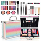 Makeup Kit for Teen Girls, Complete Cosmetic Set with Eyeshadow Palette, Lipstick, Blush, Lip Gloss, Brushes, Gifts for Christmas Thanksgiving