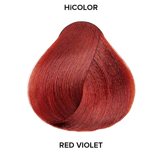 L'OREAL TECHNIQUE HiColor Violet & Black Shades Permanent Hair Color - Anti-Breakage Ceramide R Complex, Multi-Lift With No Brassiness, For Dark Bases and Long Lasting Color, H20 Red Violet