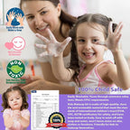 Kids Makeup Sets for Girls - 52 PCS Safe and Washable Makeup for Kids, Real Toddler Makeup Kit with Cosmetic Case, Girls Toys Age 4-12, Princess Toys Birthday Gifts(Dark Purple)