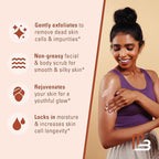 Himalayan Salt Scrub, Face, Foot, and Body Exfoliator with Collagen and Stem Cells, Exfoliating Scrub for Toning, Cellulite, and Skin Care by M3 Naturals 16 fl oz