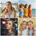 Face Glitter Freckles, 12 Pcs Gold Temporary Face Tattoos Stickers Waterproof Sparkle Face Speckles Makeup Patches Cute Body Temporary Tattoo Rave Accessories for Women Music Festival Accessories