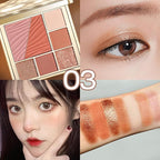 All-in-One Eyeshadow Palette, 7 Colors Eye Shadow Palette, Glitter, Matte, Shimmer Eyeshadows, Blush, Highlighter Contour Makeup Palettes, Highly Pigmented Waterproof Long Lasting. (Color 3)