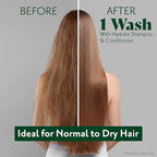 Herbatint Hydrate Shampoo - Deep Hydration & Protection - Restores Softness & Shine - Shields Against Pollution - Free of Parabens - Infused with Maca - 8.8 fl oz